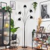 Bassagoda Lámpara de pie Cromo, Negro, 5 luces