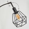 Yaak Lámpara de pie Cromo, Negro, 5 luces