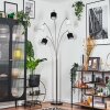 Bassagoda Lámpara de pie Níquel-mate, Negro, 5 luces
