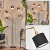Bassagoda Lámpara de pie Latón, Negro, 5 luces