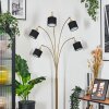 Bassagoda Lámpara de pie Latón, Negro, 5 luces