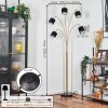 Bassagoda Lámpara de pie Latón, Negro, 5 luces