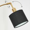 Bassagoda Lámpara de pie Latón, Negro, 5 luces