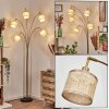 Sabadim Lámpara de pie Latón, Negro, 5 luces