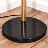 Sabadim Lámpara de pie Latón, Negro, 5 luces