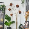 Cando Lámpara de pie Latón, Negro, 5 luces