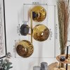 Ripoll Luminarias esféricas, Apliques dorado, Negro, 3 luces