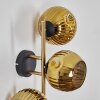 Ripoll Luminarias esféricas, Apliques dorado, Negro, 3 luces