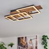 Narangera Plafones LED Marrón, Color madera, Negro, 1 luz