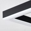 Ellekilde Plafones LED Marrón, Color madera, Negro, 1 luz