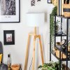 Soungou Lámpara de pie Crudo, Negro, 1 luz