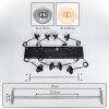 Gastor Lámparas suspendidas, Luminarias esféricas, Lámparas colgantes Colores ámbar, Transparente, Ahumado, 8 luces