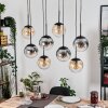 Gastor Lámparas suspendidas, Luminarias esféricas, Lámparas colgantes Colores ámbar, Transparente, Ahumado, 8 luces