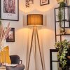 Soungou Lámpara de pie Madera clara, Blanca, 1 luz