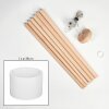 Soungou Lámpara de pie Madera clara, Blanca, 1 luz