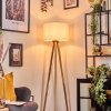 Soungou Lámpara de pie Madera clara, Blanca, 1 luz