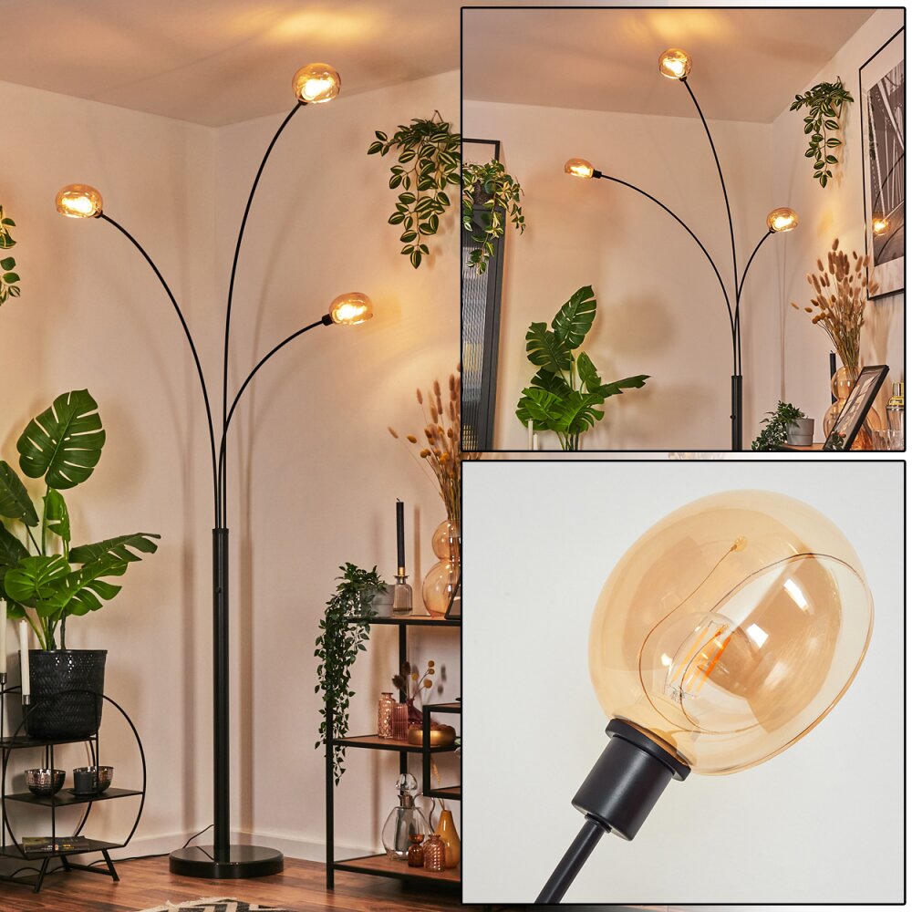 Nikkala Lámpara de pie Negro, 3 luces main product photo