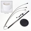 Bassagoda Lámpara de pie Cromo, Negro, 3 luces