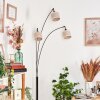 Bassagoda Lámpara de pie Cromo, Negro, 3 luces