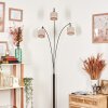 Bassagoda Lámpara de pie Cromo, Negro, 3 luces