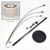 Bassagoda Lámpara de pie Cromo, Negro, 3 luces
