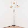 Sabadim Lámpara de pie Cromo, Negro, 3 luces