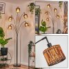 Cando Lámpara de pie Cromo, Negro, 5 luces