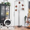 Cando Lámpara de pie Cromo, Negro, 5 luces