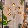 Cando Lámpara de pie Cromo, Negro, 5 luces