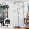 Codecreo Lámpara de pie Negro, 3 luces