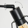 Yaak Lámpara de pie Negro, 3 luces