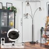 Yaak Lámpara de pie Cromo, Negro, 3 luces