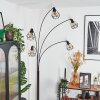 Yaak Lámpara de pie Cromo, Negro, 5 luces