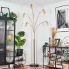 Codecreo Lámpara de pie Latón, Negro, 5 luces