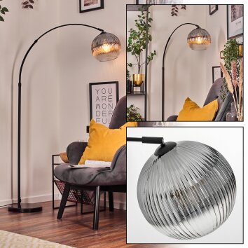 Koyoto Lámpara de pie Negro, 1 luz