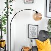 Koyoto Lámpara de pie, Lámparas de pie tipo arco Negro, 1 luz
