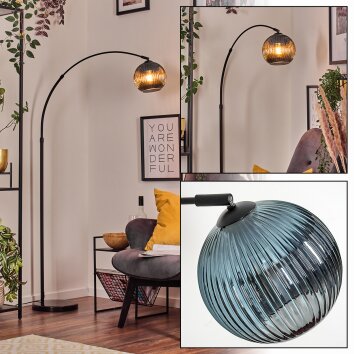 Koyoto Lámpara de pie Negro, 1 luz
