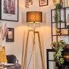 Soungou Lámpara de pie Crudo, Negro, 1 luz