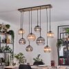 Koyoto Lámparas suspendidas, Luminarias esféricas, Lámparas colgantes Crudo, Negro, 8 luces