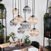 Koyoto Lámparas suspendidas, Luminarias esféricas, Lámparas colgantes Crudo, Negro, 8 luces
