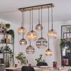 Koyoto Lámparas suspendidas, Luminarias esféricas, Lámparas colgantes Crudo, Negro, 8 luces