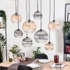 Koyoto Lámparas suspendidas, Luminarias esféricas, Lámparas colgantes Crudo, Negro, 8 luces