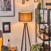 Soungou Lámpara de pie Cromo, Negro, 1 luz