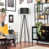 Soungou Lámpara de pie Cromo, Negro, 1 luz