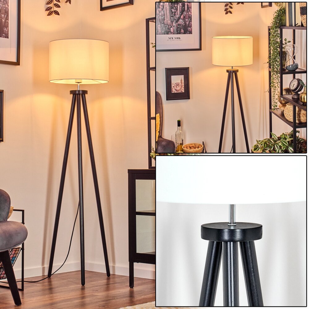 Soungou Lámpara de pie Cromo, Negro, 1 luz main product photo