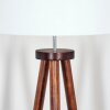 Soungou Lámpara de pie Cromo, Madera oscura, 1 luz