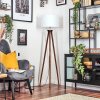 Soungou Lámpara de pie Cromo, Madera oscura, 1 luz
