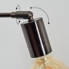 Codecreo Lámpara de pie Cromo, Negro, 5 luces