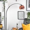 Koyoto Lámpara de pie, Lámparas de pie tipo arco Negro, 1 luz