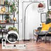 Koyoto Lámpara de pie, Lámparas de pie tipo arco Negro, 1 luz